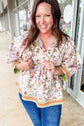 Andi Striped Detail Babydoll PLUS Blouse