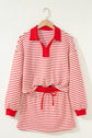 Zaylee Collared Drop Shoulder Pullover