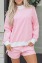 Amira Mock Sweatshirt and Shorts Set