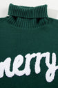 Belen Letter Embroidered High Sweater