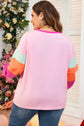 Harlow Plus Size Patchwork Long Sleeve Top