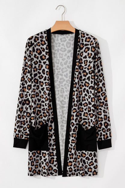 Jazmin Patched Open Front Cardigan