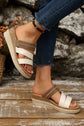 Nevaeh Straps Platform Wedge Slippers