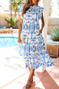 Whitley Sleeve Vacation Long Dress