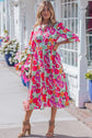 Lisa Puffy Half Sleeve Dress