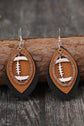 Imani Pu Leather Drop Earrings