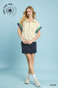 Zip Front Casual Knit Top