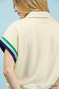 Zip Front Casual Knit Top