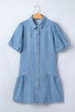 Joy Ruffle Hem Patchwork Dress