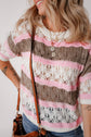 Leilani Crochet Half Sleeve Sweater