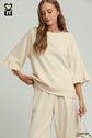 Ruffle Raglan Sleeve Top