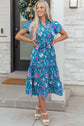 Tessa Tie Belted Long Dress