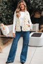 Stevie Sherpa Checkerboard Button Vest With Pocket