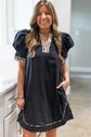 Ruth Sleeve Shift Mini Dress