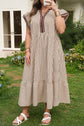 Nadia Flutter Sleeve Maxi PLUS Dress