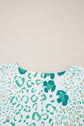 Azalea Print Short Sleeve Blouse