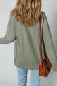 Lucia Ribbed Texture Button Up Shacket
