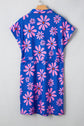 Elouise Floral Drawstring Waist Mini Dress