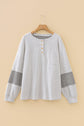 Jordyn Sleeve Henley top Long Sleeve PLUS Top