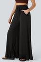 Freya Ruffled Wide Leg Pants with Pockets
