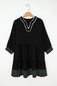 Patara Sleeve Tiered Mini Dress