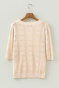 Belen Knit Short Sleeve Sweater