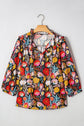 Amara Puff Sleeve Tied Blouse