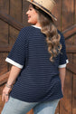 Melany Trim Ribbed T PLUS Shirt