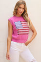 Grace american Flag Knitted Vest
