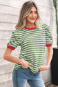 Joy Sleeve Contrast Trim Tee
