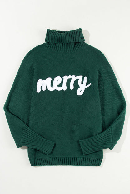 Belen Letter Embroidered High Sweater