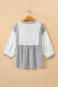 Zahra Bracelet Sleeve Babydoll Blouse