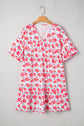 Zariah Ruffled Half Sleeve PLUS Dress