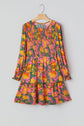Anna Smocked Ruffled Mini Dress