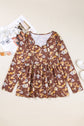 Skye Sleeve Babydoll Blouse Long Sleeve PLUS Top