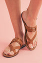 Everleigh Buckle Leathered Flat Slippers
