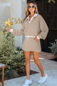 Valerie Cropped Pullover Drawstring Skirt Set