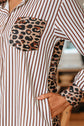 Caroline Contrast Patchwork Long Shirt Dress