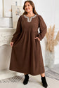 Hallie High Waist Midi PLUS Dress