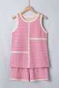 Nala Contrast Trim Casual Tank Set