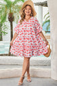Zariah Ruffled Half Sleeve PLUS Dress