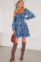 Norava Ruffled Sleeve Floral Dress