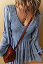 Aadhya Smocked Tiered Mini Dress