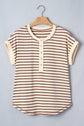 Keira Stripe Half T Shirt