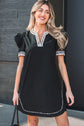 Ruth Sleeve Shift Mini Dress