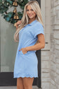 Blake Scallop Hem Mini Dress