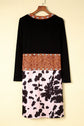 Madison Patchwork Open Front Cardigan