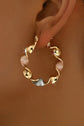 Julieta Plated alloy Hoop Earrings