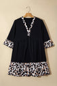 Sage Ruffle Hem Mini PLUS Dress