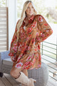 Maddie Ruffle Mini Dress Long Sleeve Top